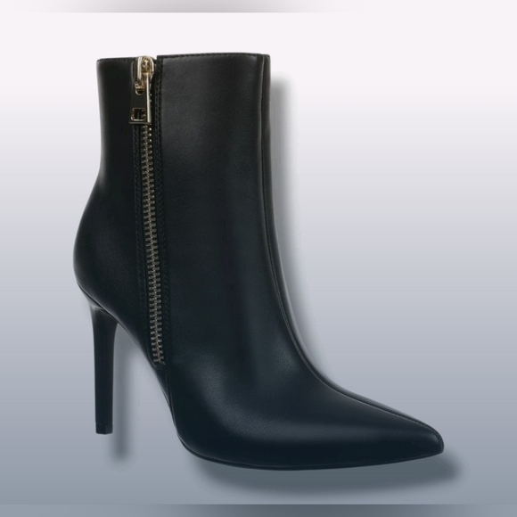 INC International Concepts Shoes - I.N.C. Women's Black Sarishaa Pointed-Toe Zip Booties Shoes Size 10M NIB